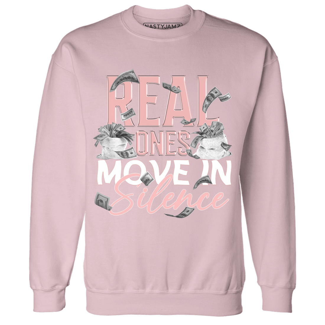 Low Legend Pink 11s Sweatshirt Match Move In Silence Money - NastyJamz