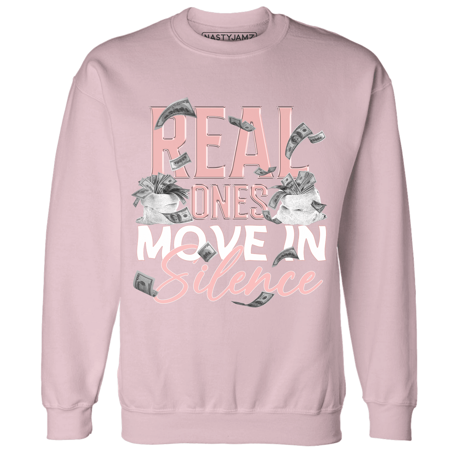 Low Legend Pink 11s Sweatshirt Match Move In Silence Money - NastyJamz