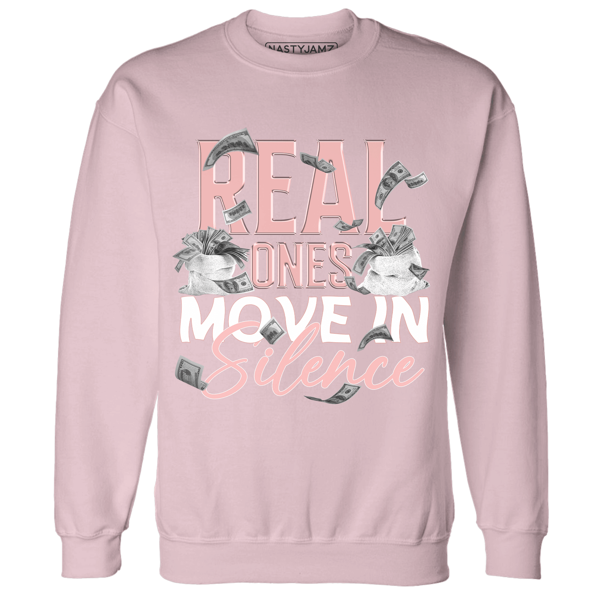 Low Legend Pink 11s Sweatshirt Match Move In Silence Money - NastyJamz