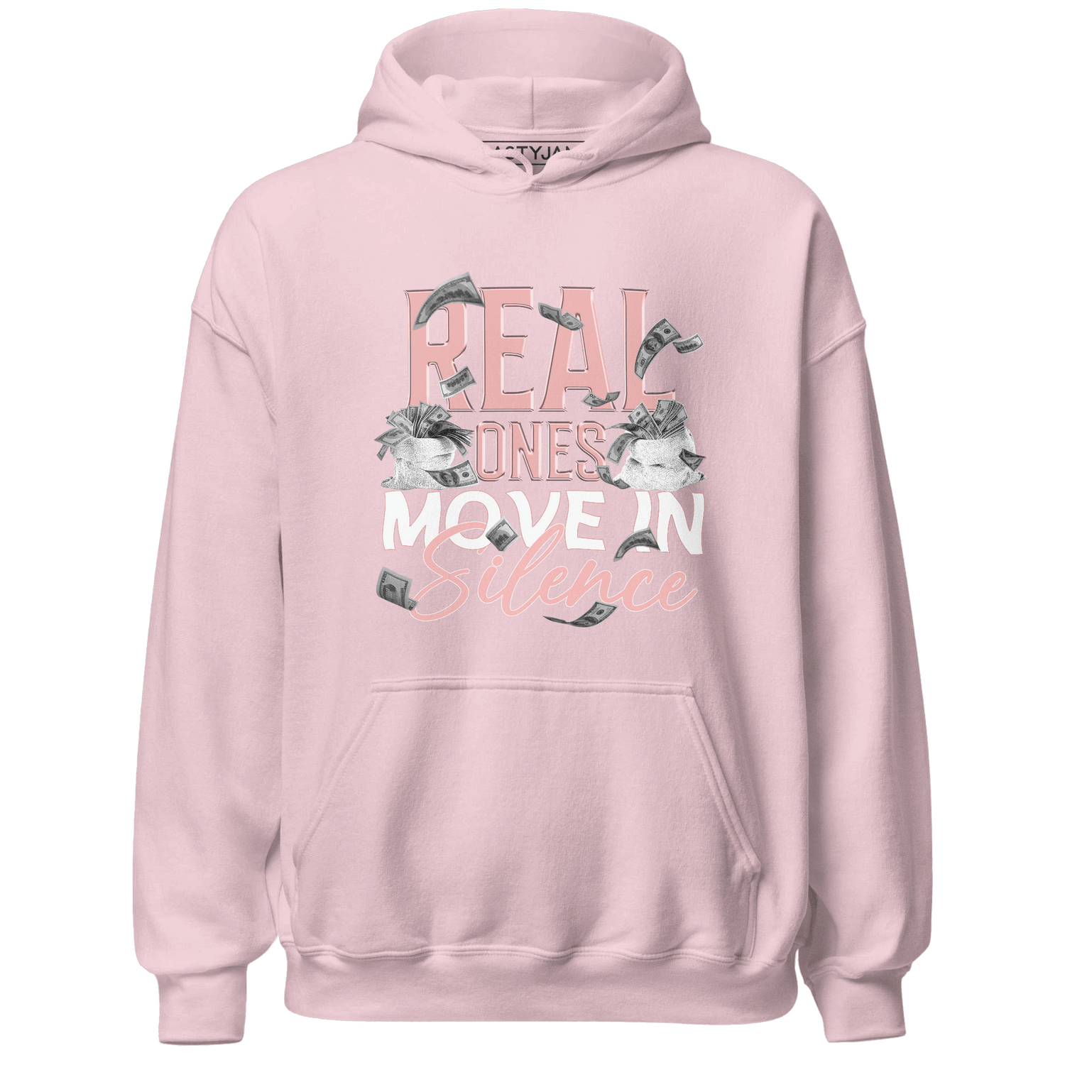 Low Legend Pink 11s Hoodie Match Move In Silence Money - NastyJamz