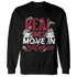 Retro Red Taxi 12s Sweatshirt Match Move In Silence Money - NastyJamz