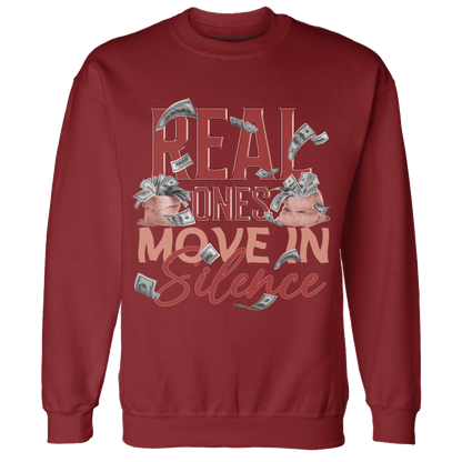 Dune Red 13s Sweatshirt Match Move In Silence Money - NastyJamz