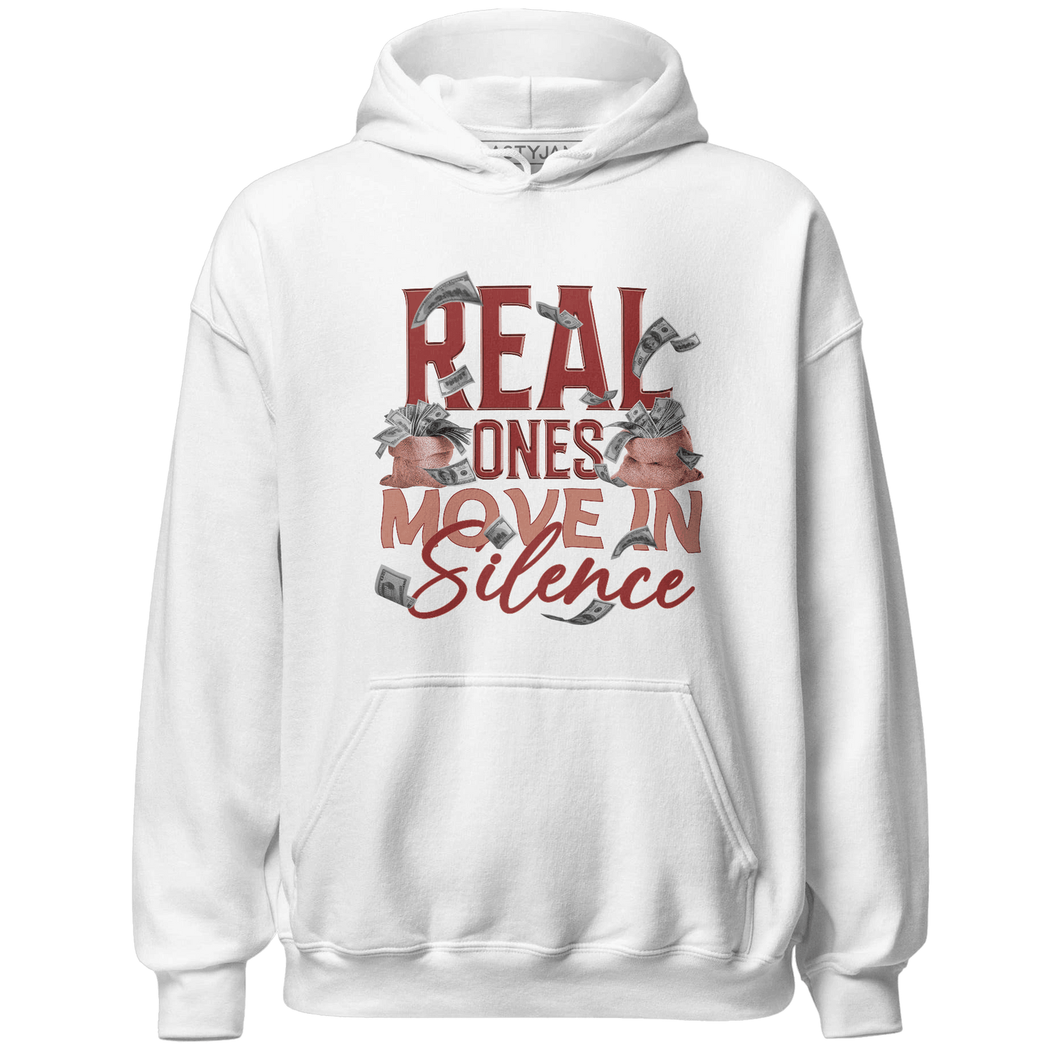Dune Red 13s Hoodie Match Move In Silence Money - NastyJamz