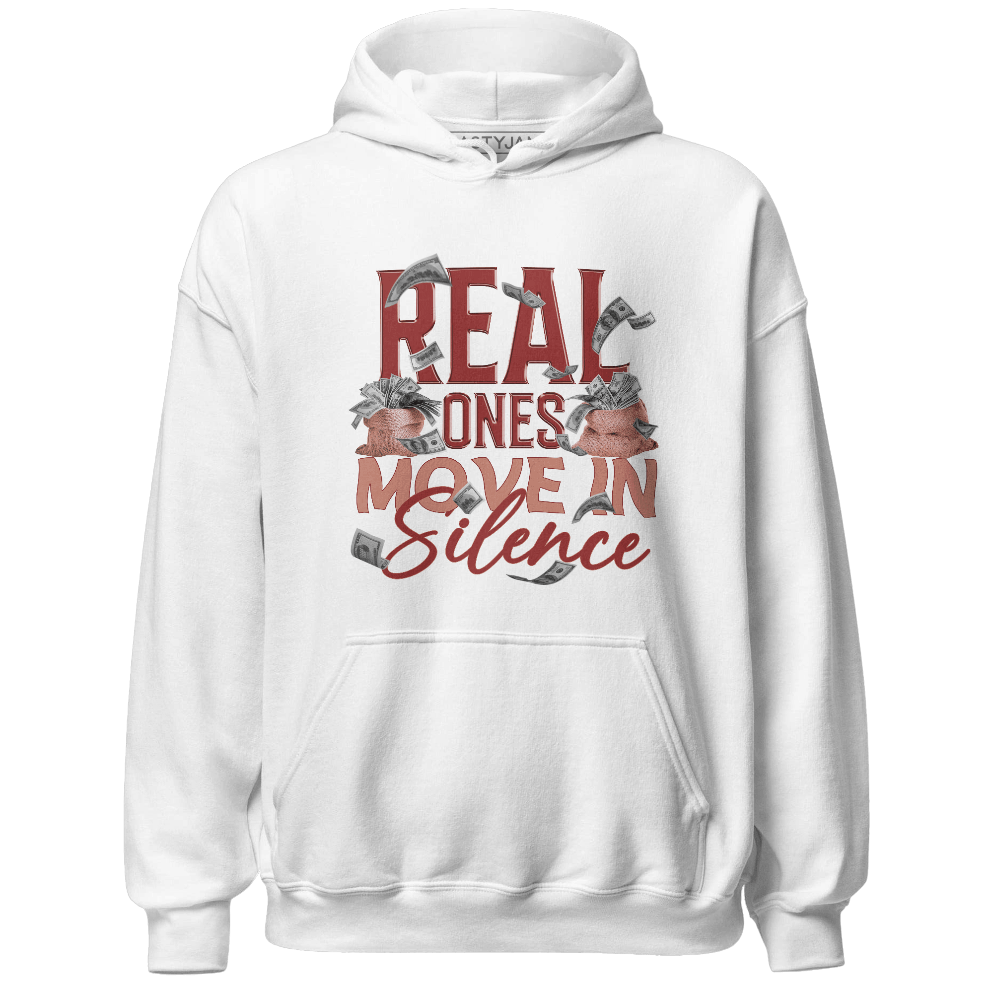 Dune Red 13s Hoodie Match Move In Silence Money - NastyJamz