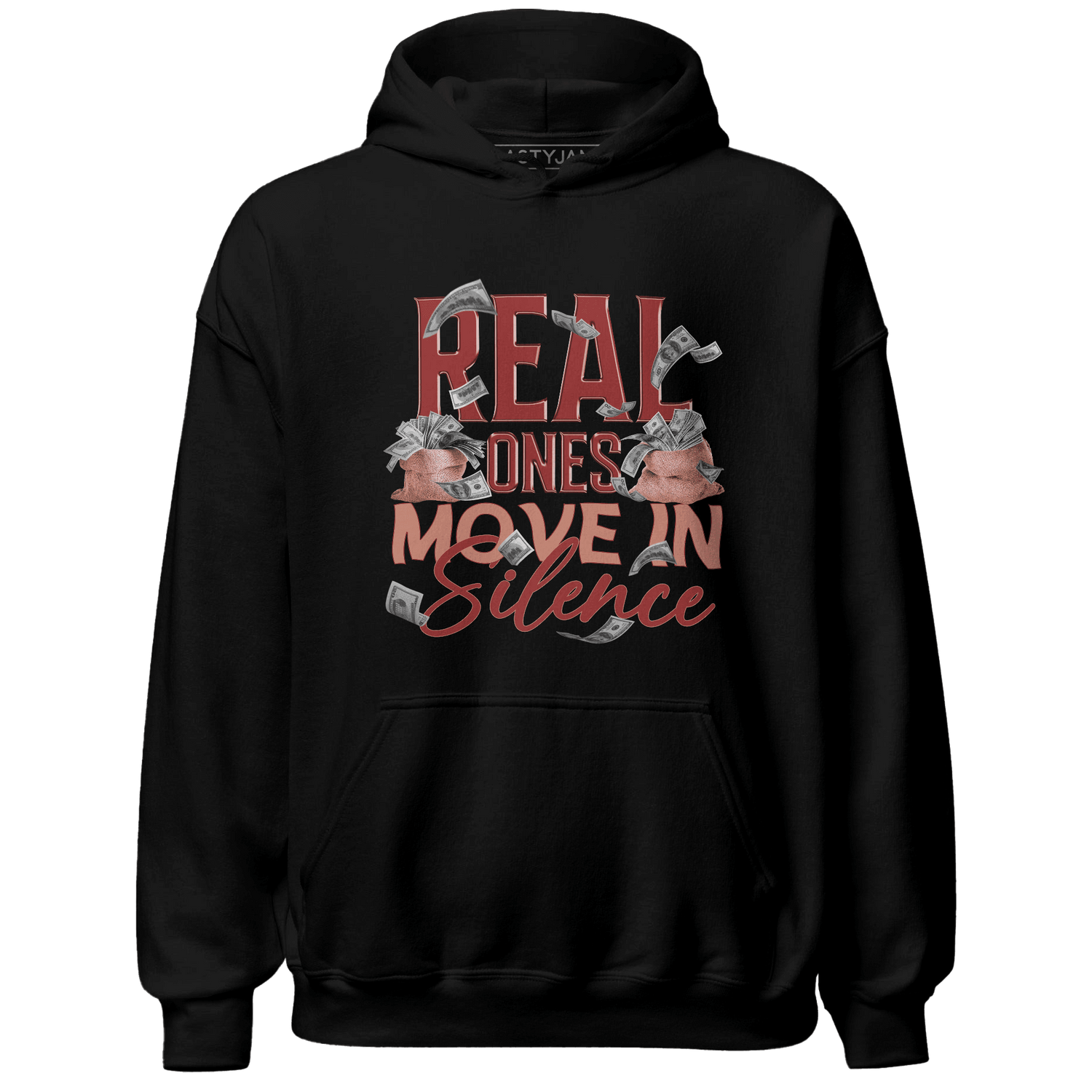 Dune Red 13s Hoodie Match Move In Silence Money - NastyJamz