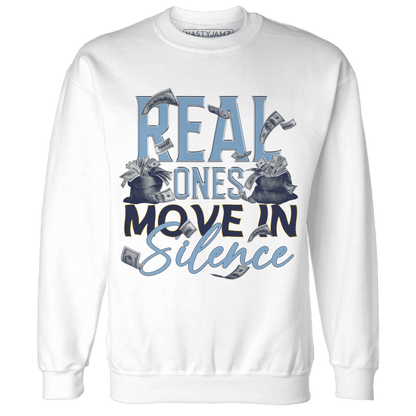 First In Flight 1s Sweatshirt Match Move In Silence Money - NastyJamz