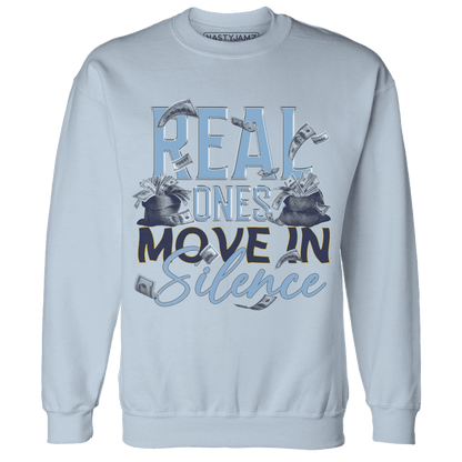 First In Flight 1s Sweatshirt Match Move In Silence Money - NastyJamz