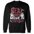 High 85 Metallic Burgundy 1s Sweatshirt Match Move In Silence Money - NastyJamz