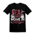 High 85 Metallic Burgundy 1s T Shirt Match Move In Silence Money - NastyJamz