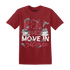 High 85 Metallic Burgundy 1s T Shirt Match Move In Silence Money - NastyJamz