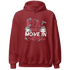 High 85 Metallic Burgundy 1s Hoodie Match Move In Silence Money - NastyJamz