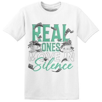 High OG Green Glow 1s T Shirt Match Move In Silence Money - NastyJamz