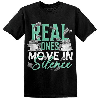 High OG Green Glow 1s T Shirt Match Move In Silence Money - NastyJamz