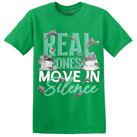 High-OG-Green-Glow-1s-T-Shirt-Match-Move-In-Silence-Money