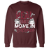 High White Team Red 1s Sweatshirt Match Move In Silence Money - NastyJamz