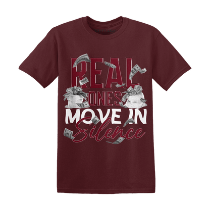 High White Team Red 1s T Shirt Match Move In Silence Money - NastyJamz