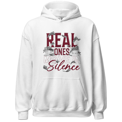 High White Team Red 1s Hoodie Match Move In Silence Money - NastyJamz