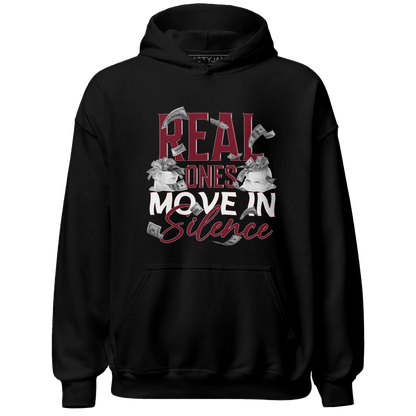 High White Team Red 1s Hoodie Match Move In Silence Money - NastyJamz