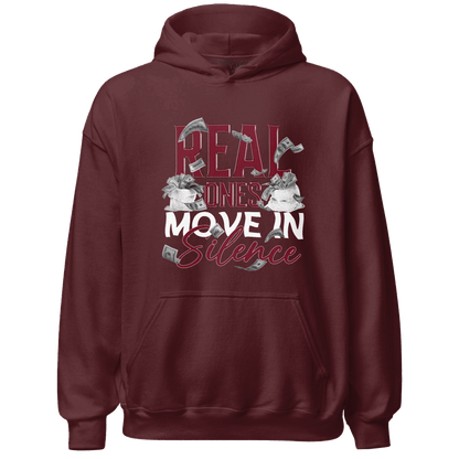 High White Team Red 1s Hoodie Match Move In Silence Money - NastyJamz