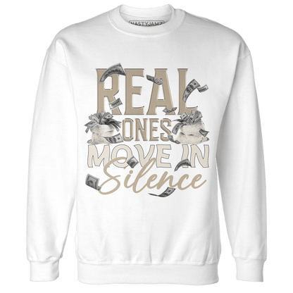 Latte 1s Sweatshirt Match Move In Silence Money - NastyJamz