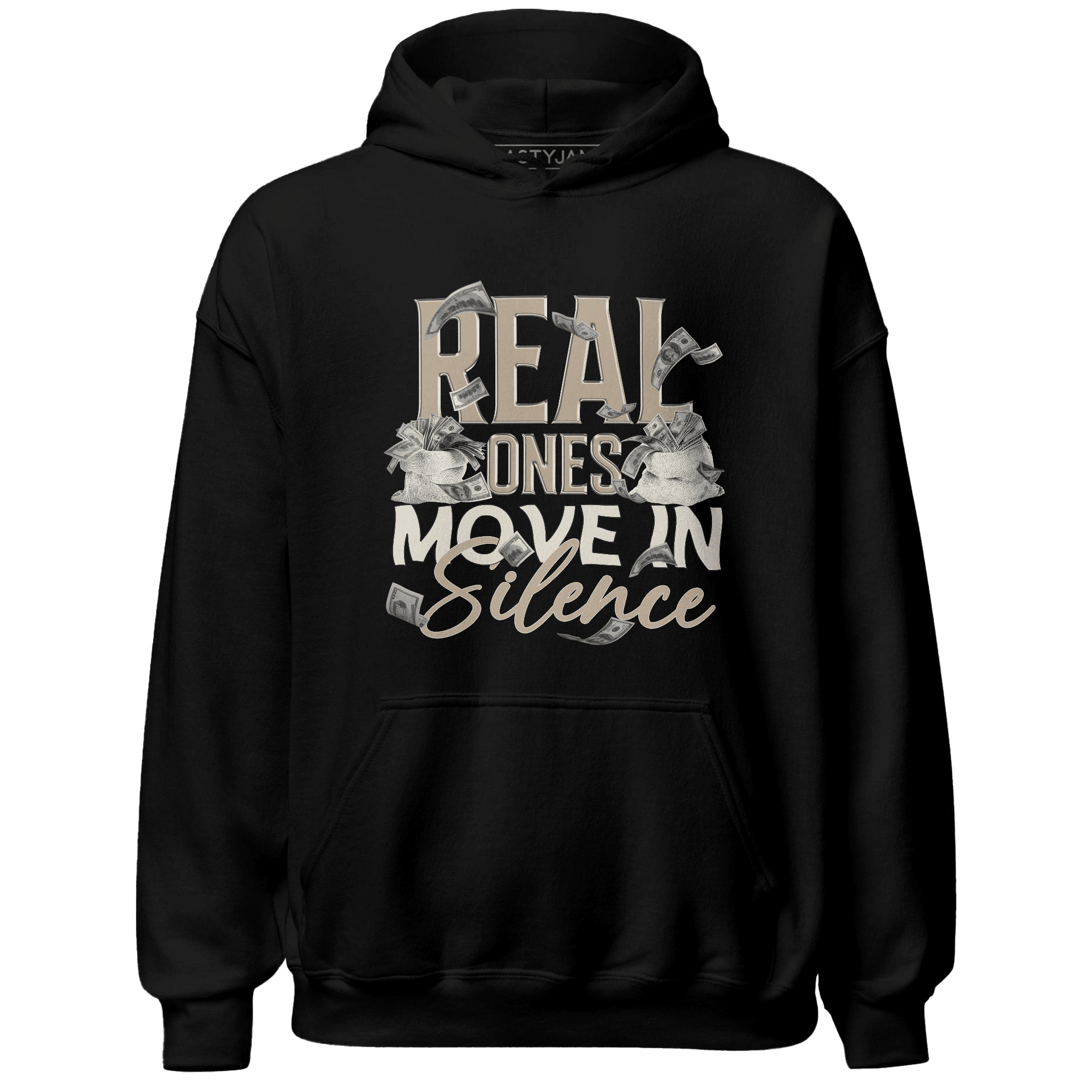 Latte 1s Hoodie Match Move In Silence Money - NastyJamz