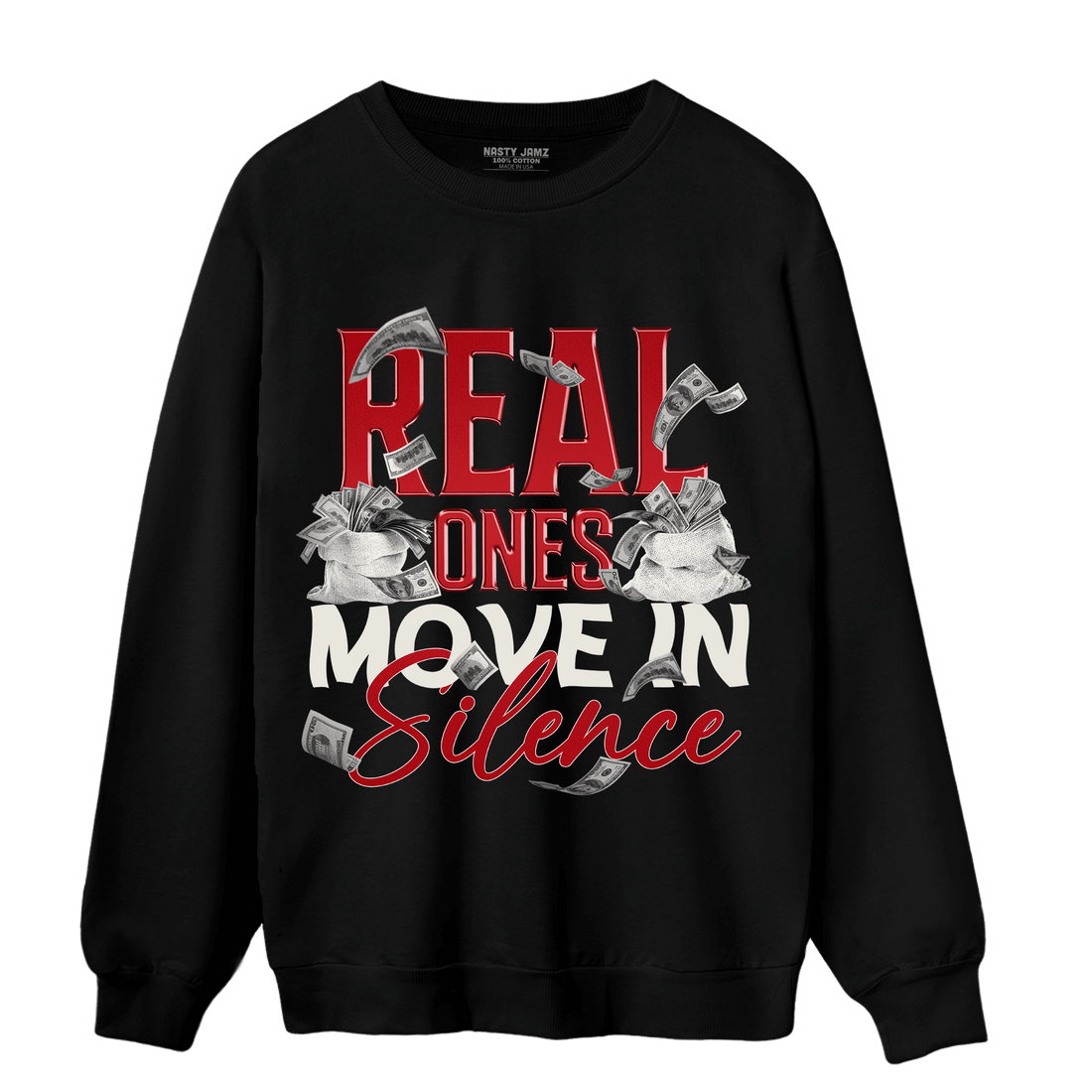 Low OG Trophy Room 1s Sweatshirt Match Move In Silence Money - NastyJamz