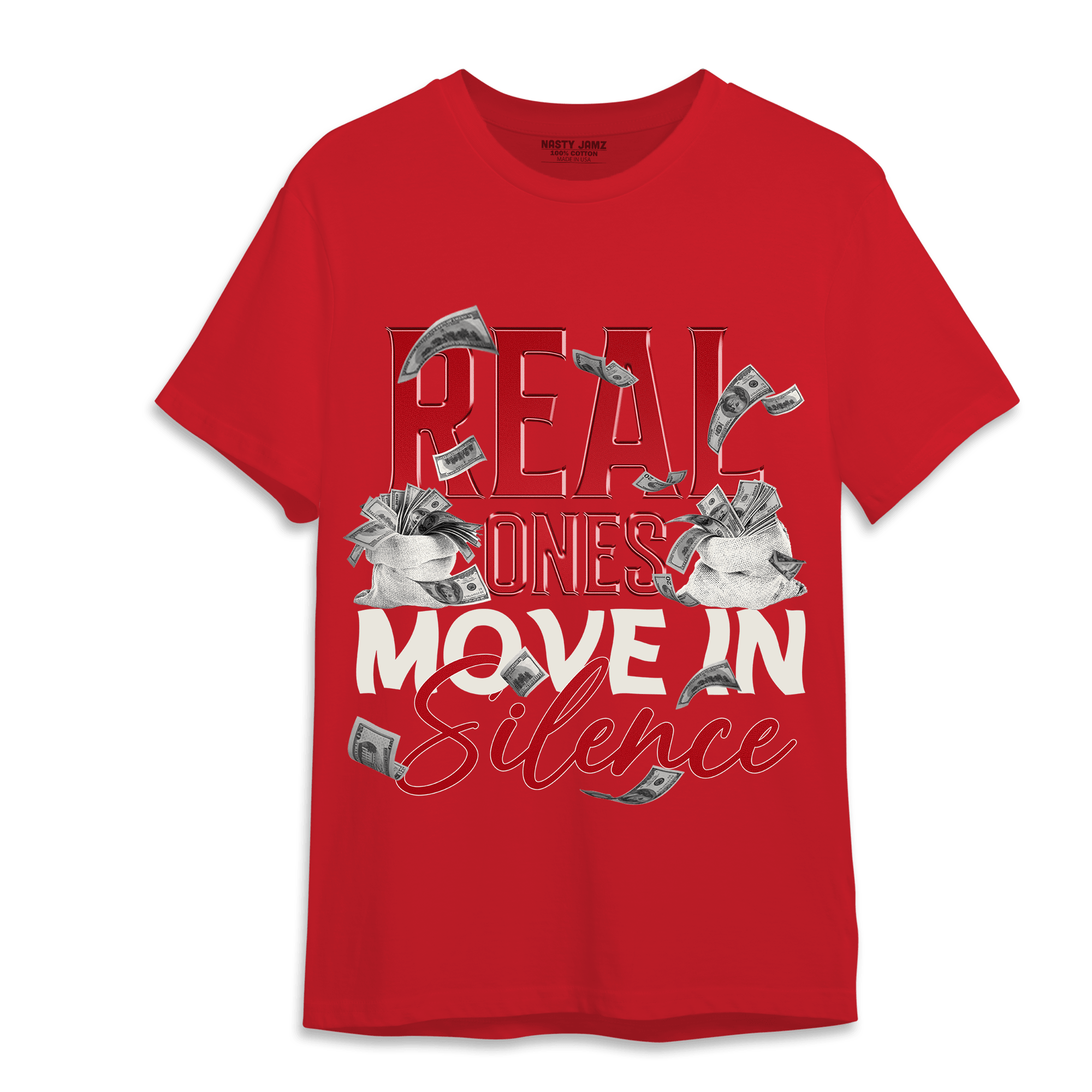 Low OG Trophy Room 1s T Shirt Match Move In Silence Money - NastyJamz