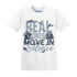 Mid Diffused Blue Grey 1s T Shirt Match Move In Silence Money - NastyJamz