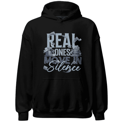 Mid Diffused Blue Grey 1s Hoodie Match Move In Silence Money - NastyJamz