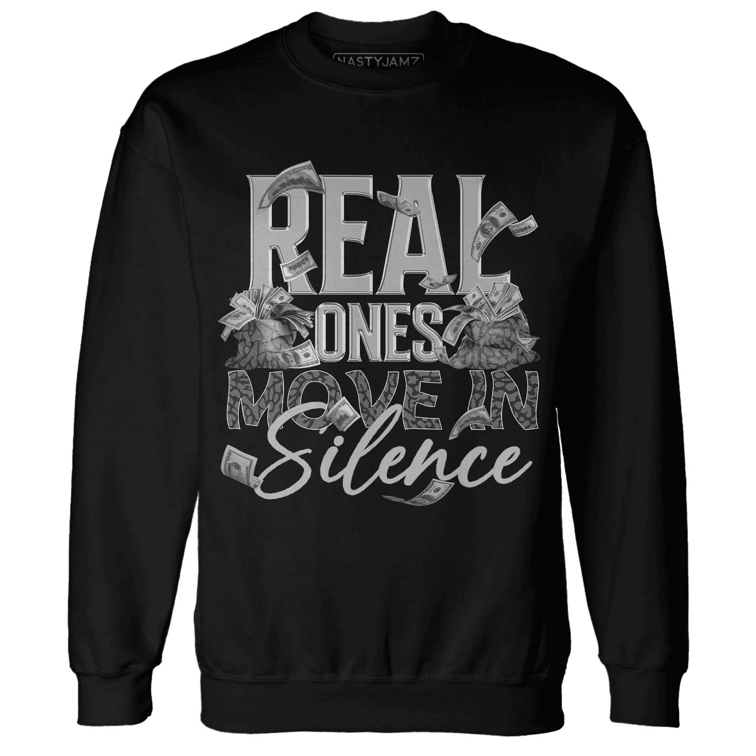 Cement-Grey-3s-Sweatshirt-Match-Move-In-Silence-Money