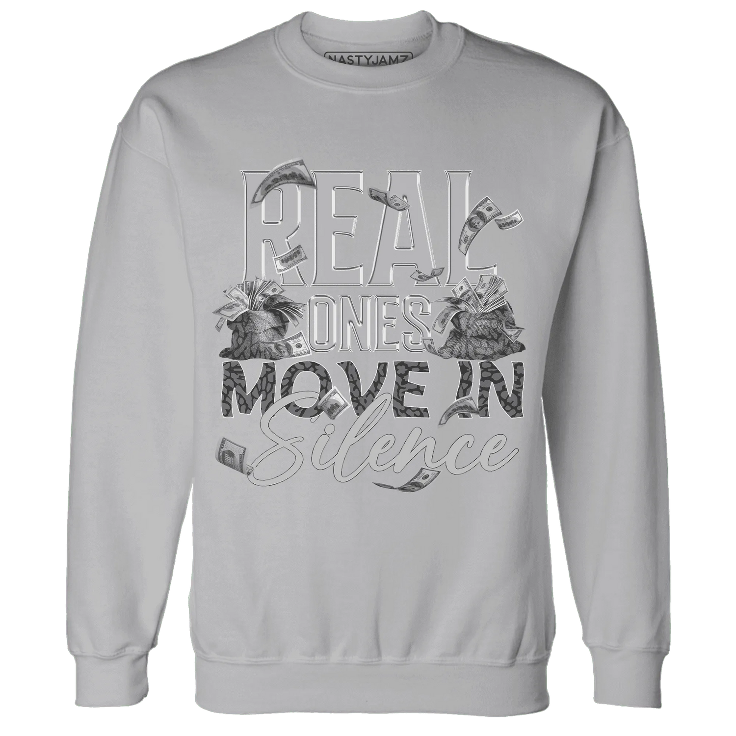 Cement-Grey-3s-Sweatshirt-Match-Move-In-Silence-Money