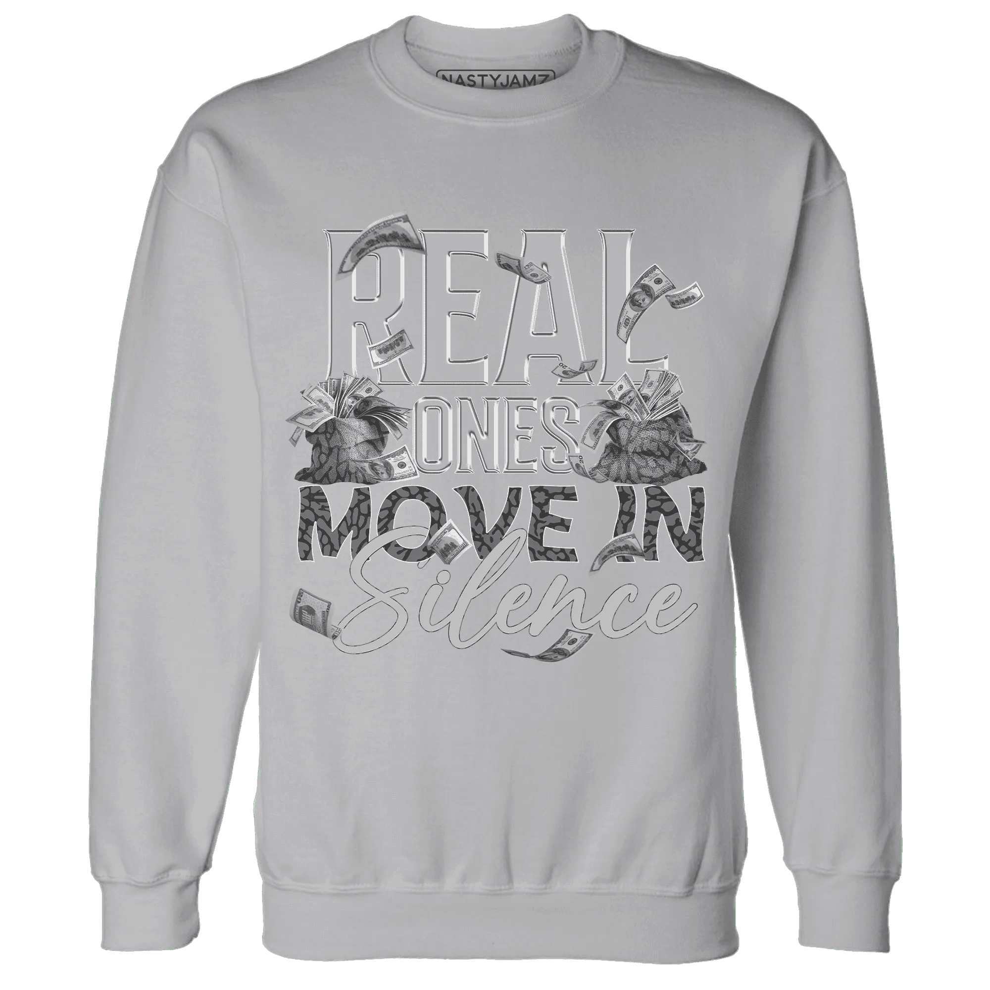 Cement-Grey-3s-Sweatshirt-Match-Move-In-Silence-Money