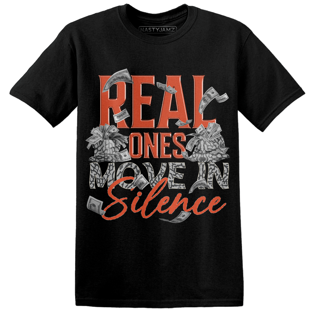 Georgia Peach 3s T Shirt Match Move In Silence Money - NastyJamz