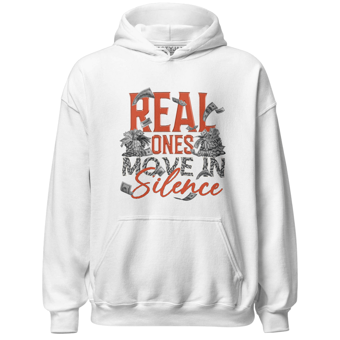 Georgia Peach 3s Hoodie Match Move In Silence Money - NastyJamz