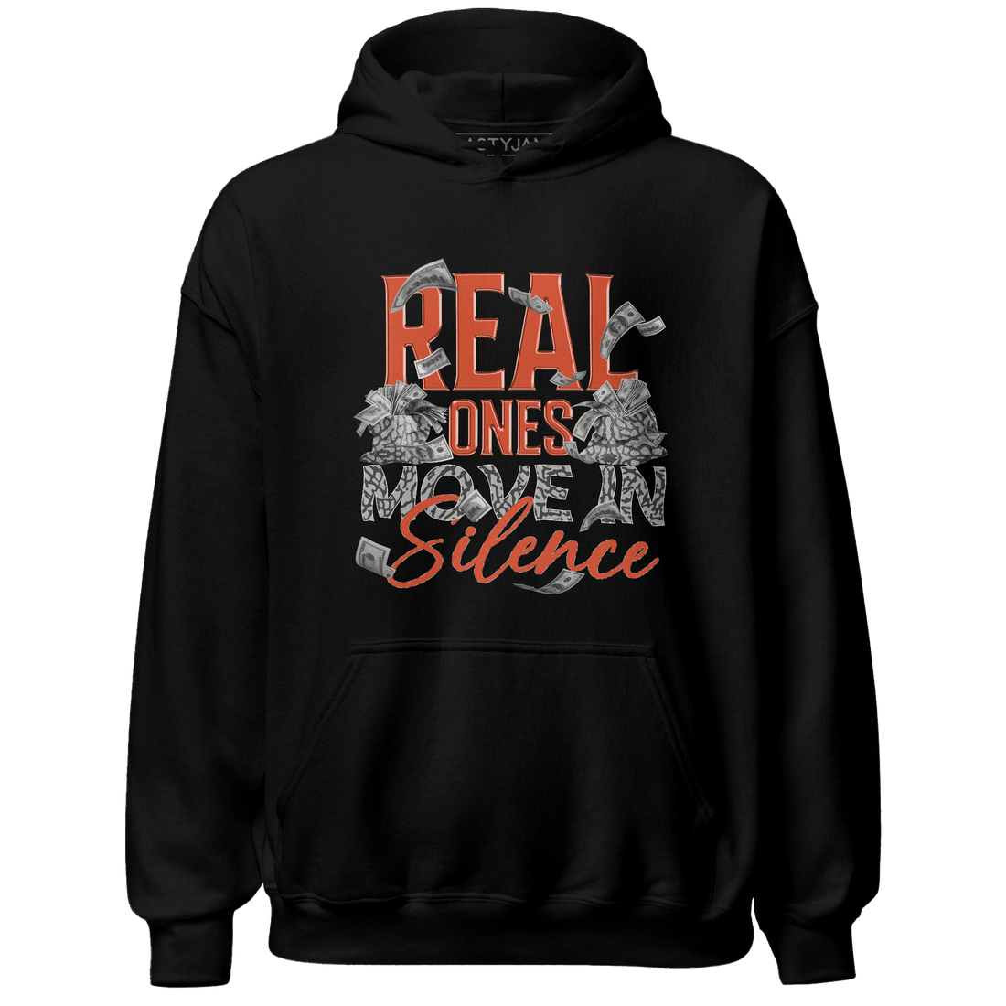 Georgia Peach 3s Hoodie Match Move In Silence Money - NastyJamz