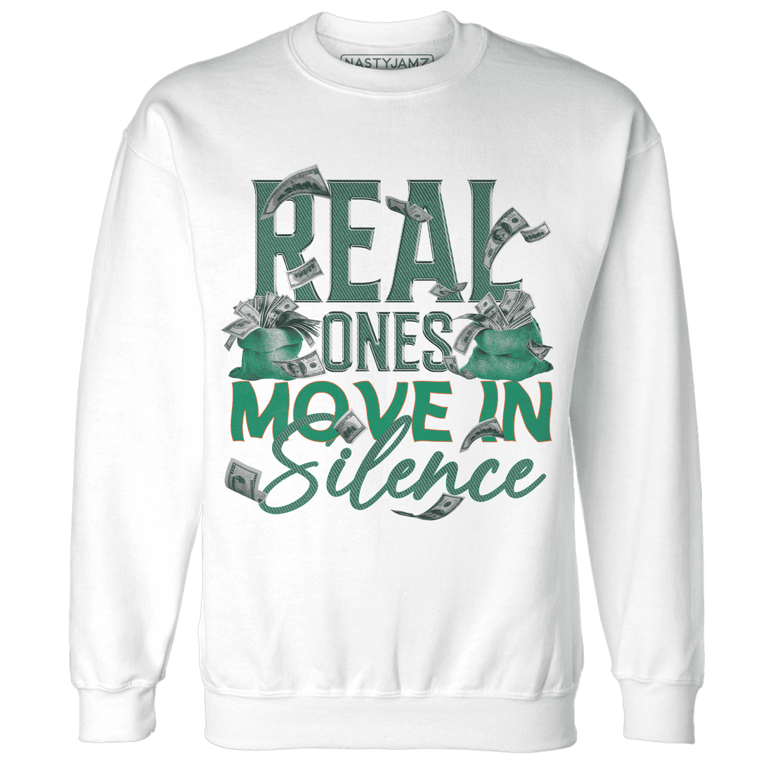 Nina CN Abney 3s Sweatshirt Match Move In Silence Money - NastyJamz
