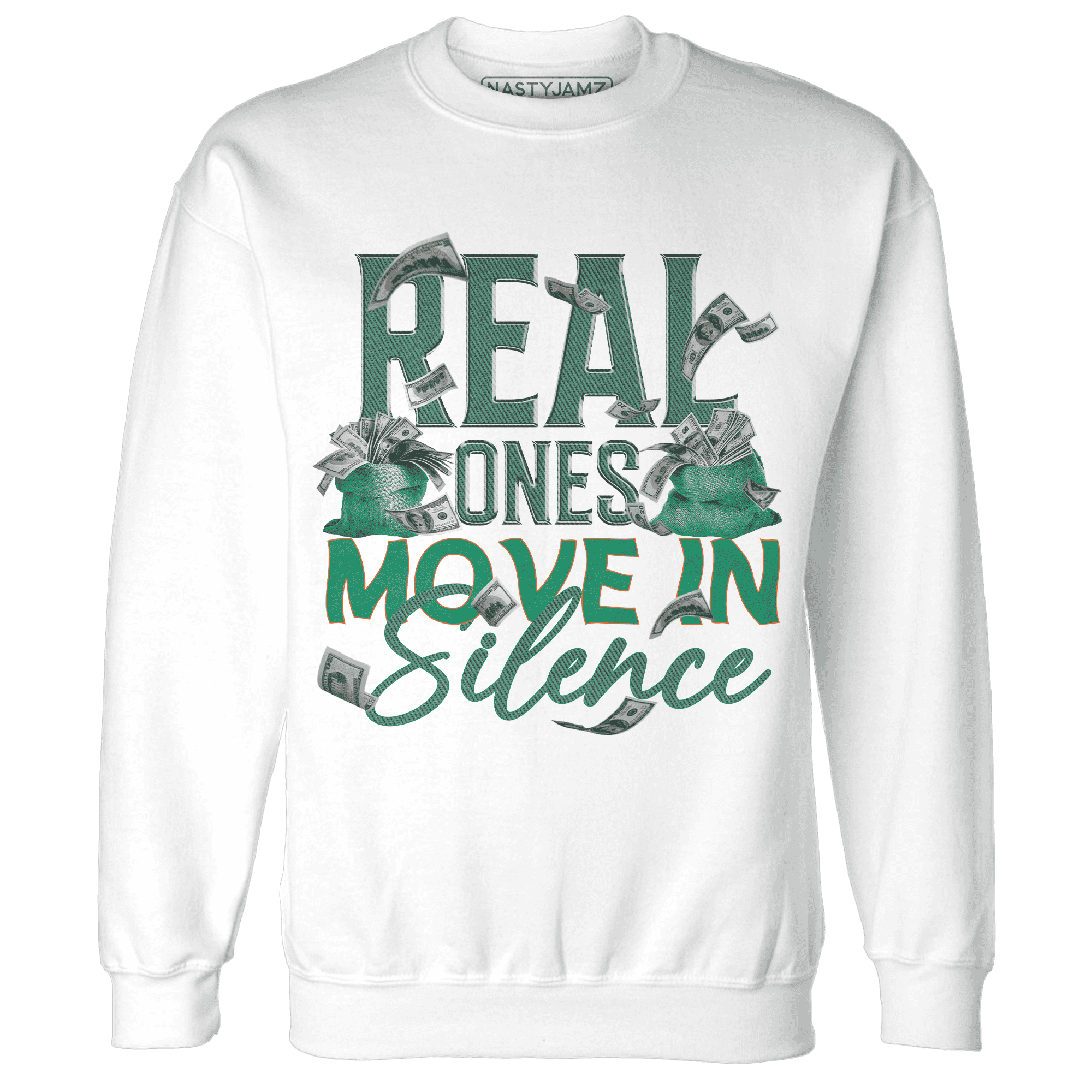 Nina CN Abney 3s Sweatshirt Match Move In Silence Money - NastyJamz