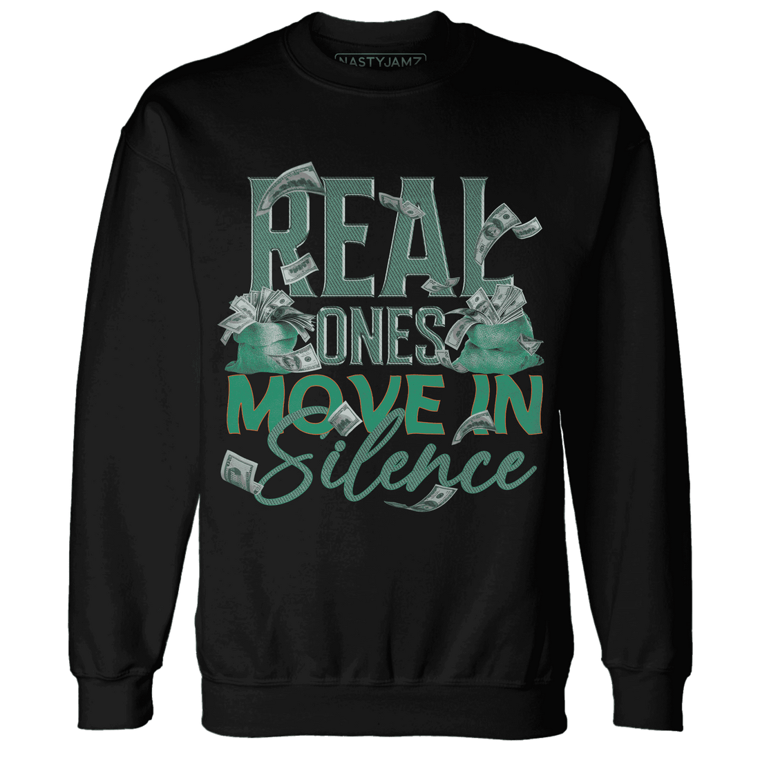 Nina CN Abney 3s Sweatshirt Match Move In Silence Money - NastyJamz