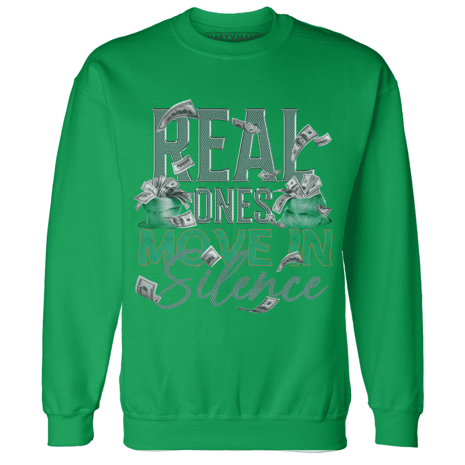 Nina CN Abney 3s Sweatshirt Match Move In Silence Money - NastyJamz