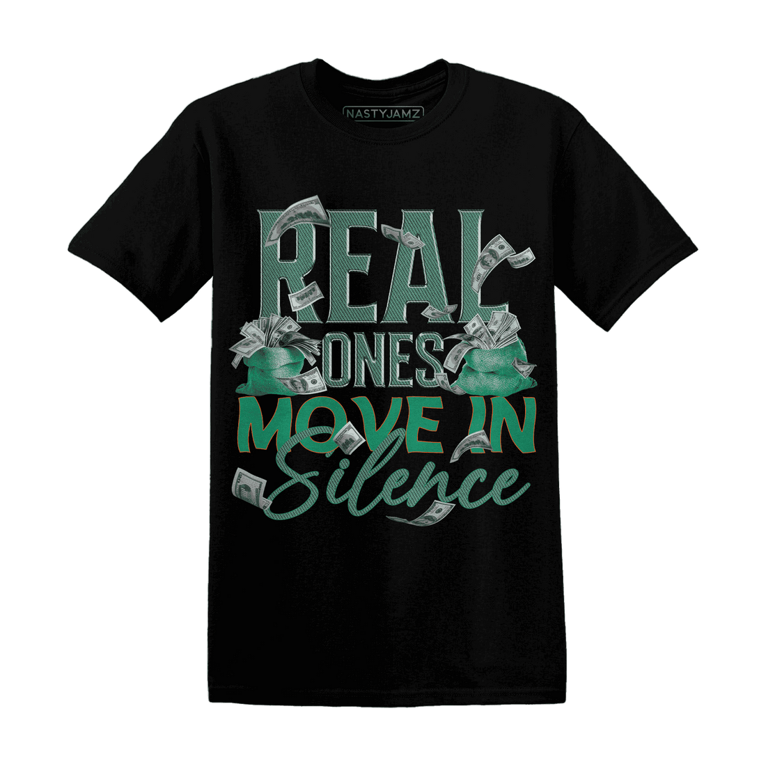 Nina CN Abney 3s T Shirt Match Move In Silence Money - NastyJamz