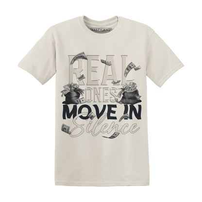 Quaiii 54 3s T Shirt Match Move In Silence Money - NastyJamz