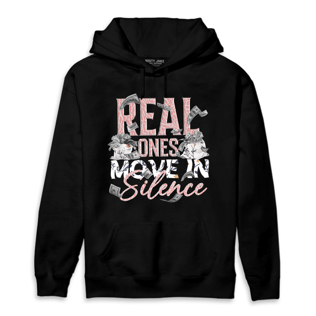 Red Stardust 3s Hoodie Match Move In Silence Money - NastyJamz
