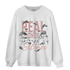 Red Stardust 3s Sweatshirt Match Move In Silence Money - NastyJamz