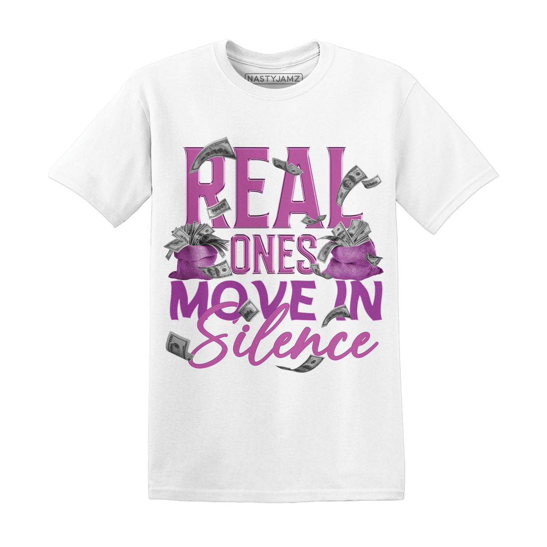 GS Hyper Violet 4s T Shirt Match Move In Silence Money - NastyJamz