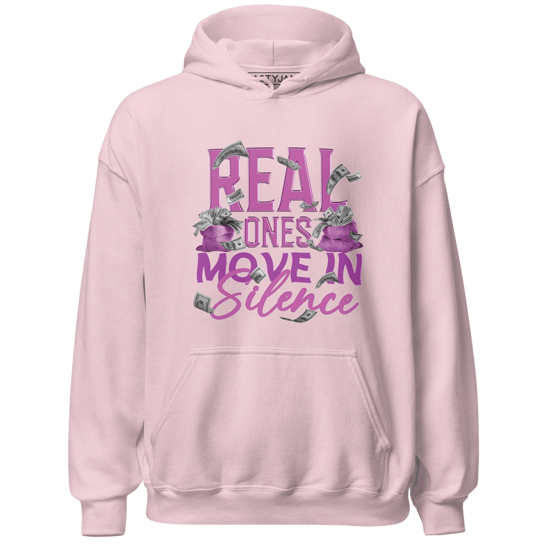 GS Hyper Violet 4s Hoodie Match Move In Silence Money - NastyJamz