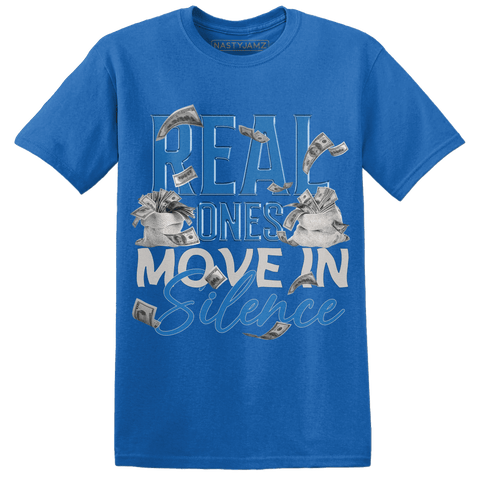 Industrial-Blue-4s-T-Shirt-Match-Move-In-Silence-Money