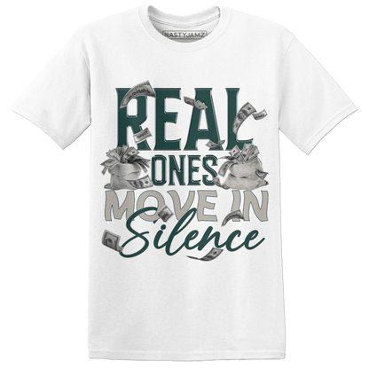 Oxidized Green 4s T Shirt Match Move In Silence Money - NastyJamz