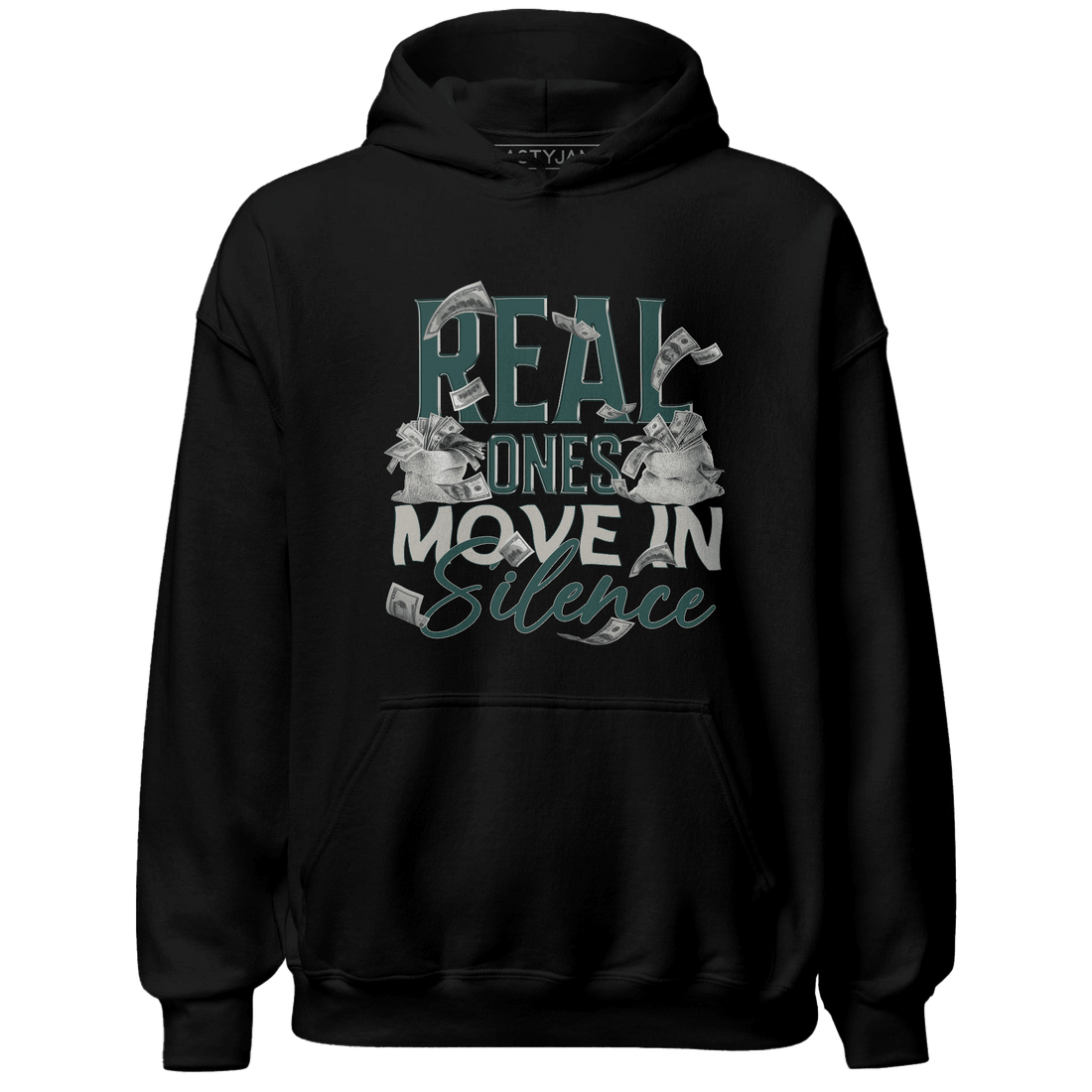Oxidized Green 4s Hoodie Match Move In Silence Money - NastyJamz