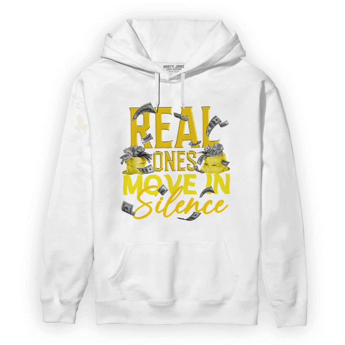 Vivid Sulfur 4s Hoodie Match Move In Silence Money - NastyJamz