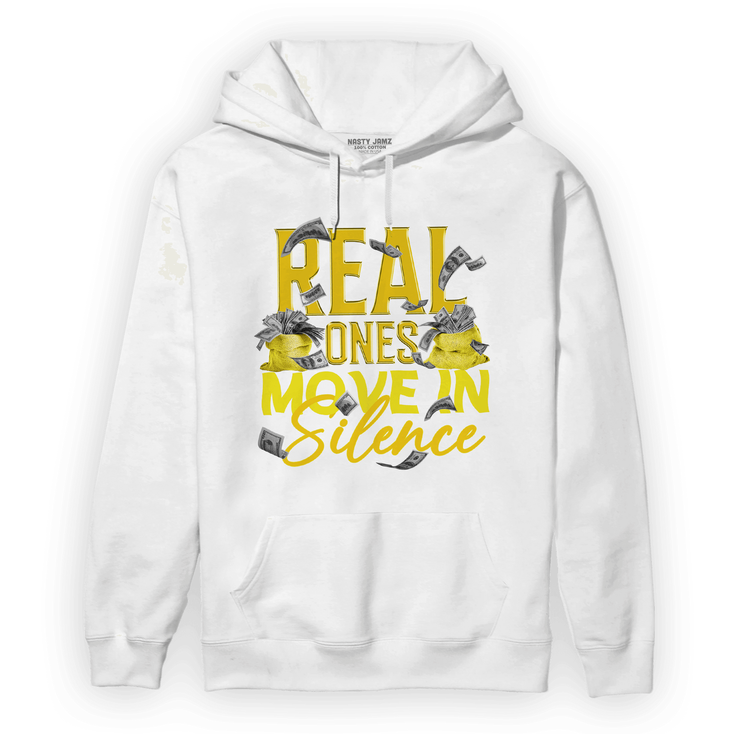 Vivid Sulfur 4s Hoodie Match Move In Silence Money - NastyJamz